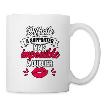 Humorvolle Frauenliebe live - Tasse - Weiß - Rechts