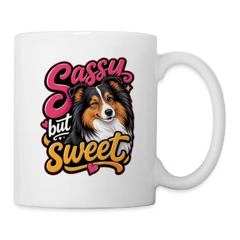Shetland Shepherd - Tasse - Weiß - Rechts