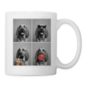 Hunde Bluthund Hund - Tasse - Weiß - Rechts