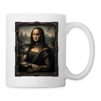 Mechanische Mona Lisa - Tasse - Weiß - Rechts