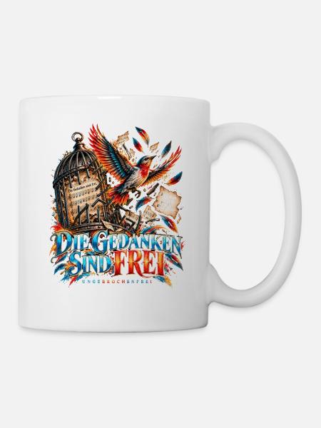 Die Gedanken sind frei - Tasse - Weiß