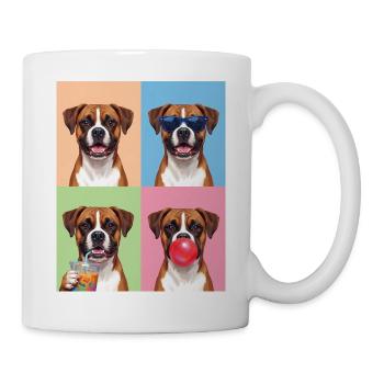 Hunde Boxer Hund - Tasse - Weiß - Rechts