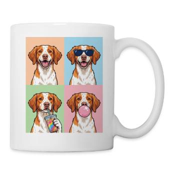 Hunde Brittany Hund - Tasse - Weiß - Rechts
