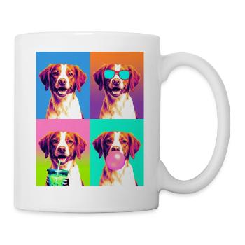 Hunde Brittany Hund - Tasse - Weiß - Rechts