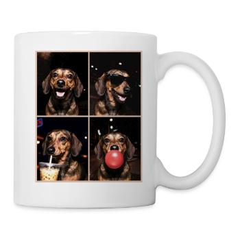 Hunde Dackel Hund - Tasse - Weiß - Rechts