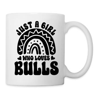 Stier Spruch Boho-Style - Tasse - Weiß - Rechts