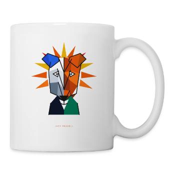 Jack-Russel-Terrier-Kubismus - Tasse - Weiß - Rechts