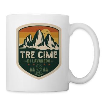 Drei Zinnen Dolomiten – Wandern in Südtirol - Tasse - Weiß - Rechts