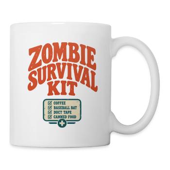 Zombie Survival Kit - Tasse - Weiß - Rechts