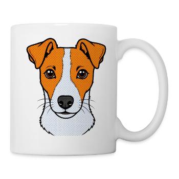 Jacky Hund - Tasse - Weiß - Rechts