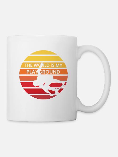 Die Welt ist mein Spielplatz - Tasse - Weiß