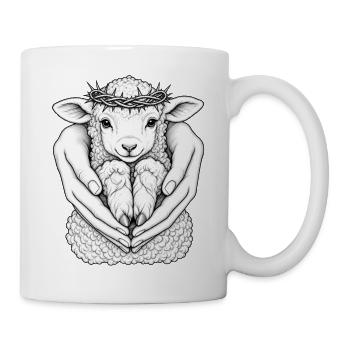 Lamm Gottes – Beschützt - Tasse - Weiß - Rechts