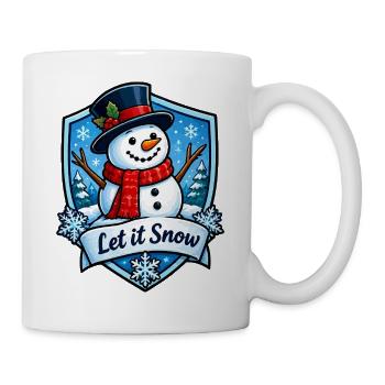 Schneemann Winterzauber - Tasse - Weiß - Rechts
