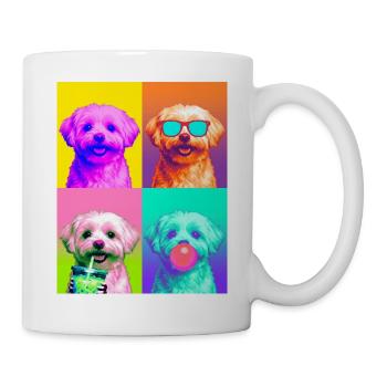 Hunde Malteser Hund - Tasse - Weiß - Rechts