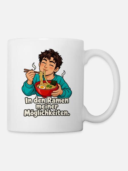 Ramen-Wortspiel – Mann - Tasse - Weiß