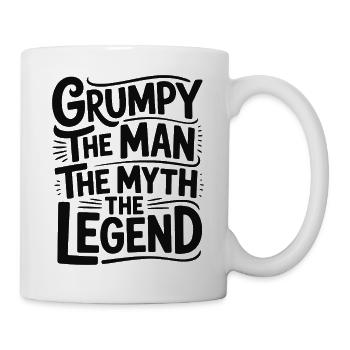 Grumpy der Mann, der Mythos, die Legende - Tasse - Weiß - Rechts