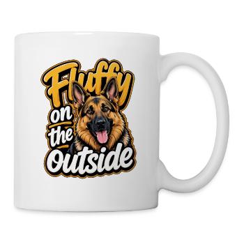 Deutscher Schäferhund - Tasse - Weiß - Rechts