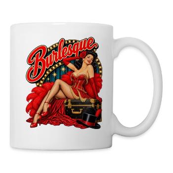 Burlesque – Vintage Showgirl - Tasse - Weiß - Rechts