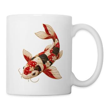Koi Fische Japanische Koi-fische Koi Karpfen - Tasse - Weiß - Rechts
