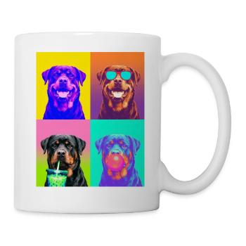 Hunde Rottweiler Hund - Tasse - Weiß - Rechts