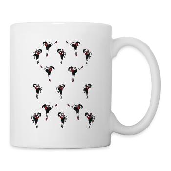 Boxinggirl - Tasse - Weiß - Rechts