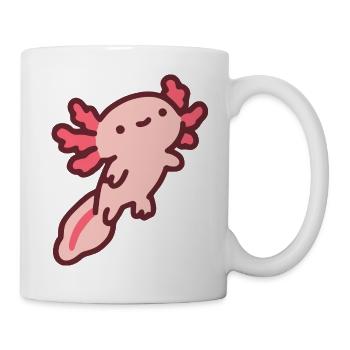 Niedlicher pinker Axolotl - Tasse - Weiß - Rechts