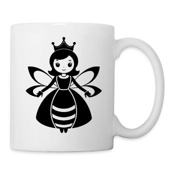 Niedliche Queen Bee - Tasse - Weiß - Rechts