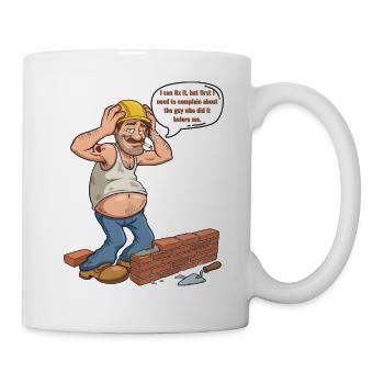 Humor-Builder: Der meckernde Profi - Tasse - Weiß - Rechts