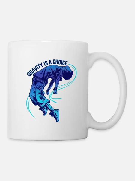Gravitation ist eine Wahl - Tasse - Weiß