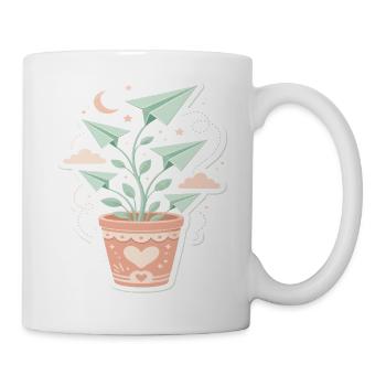 Traumflug-Pflanze Papierflüge - Tasse - Weiß - Rechts