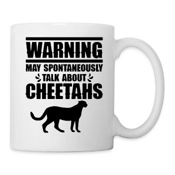 Cheetah Talk Humor - Tasse - Weiß - Rechts