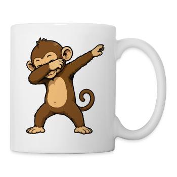 DabAffe Cartoon - Tasse - Weiß - Rechts