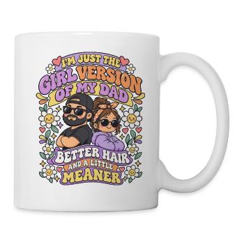 Mädchenversion von meinem Vater süßer Chibi-Vater - Tasse - Weiß - Rechts
