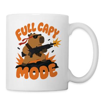 Capybara Action – Full Capy Mode - Tasse - Weiß - Rechts