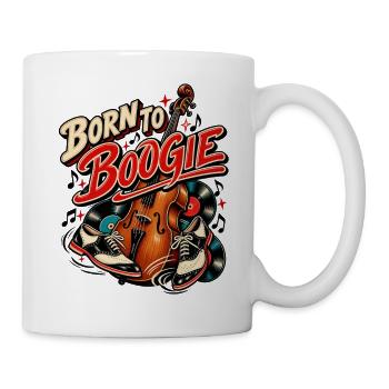 Born to Boogie – Rockabilly Tanz & Musik - Tasse - Weiß - Rechts