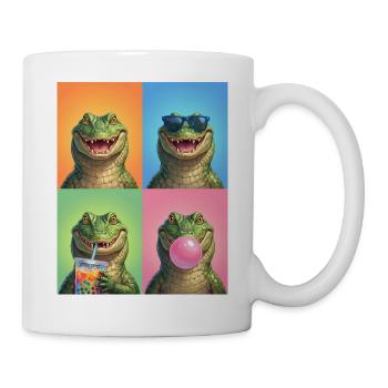 Alligatoren Alligator - Tasse - Weiß - Rechts