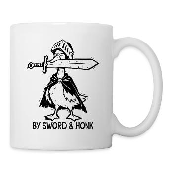 Mittelalterliche Kleine Weißrückengans - Tasse - Weiß - Rechts