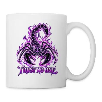 Vertraue niemandem. - Tasse - Weiß - Rechts
