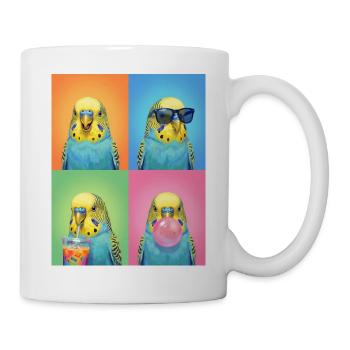 Wellensittiche Wellensittich - Tasse - Weiß - Rechts