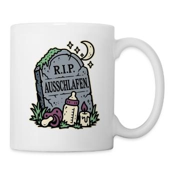 RIP Ausschlafen Eltern - Tasse - Weiß - Rechts