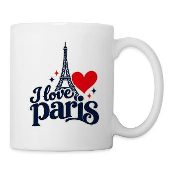 Ich liebe Paris - Tasse - Weiß - Rechts