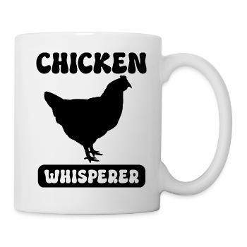Hühnerflüsterer - Tasse - Weiß - Rechts