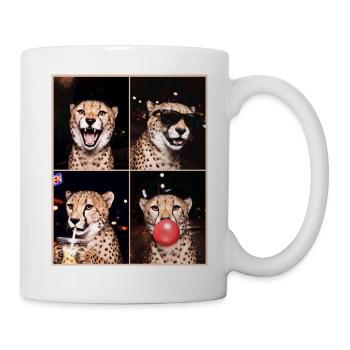 Geparde Gepard - Tasse - Weiß - Rechts