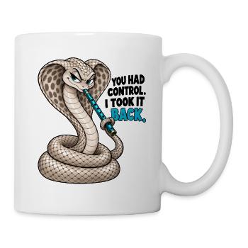 Cobra – Die Kontrolle zurückgewinnen - Tasse - Weiß - Rechts