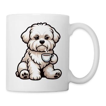 Malteser Malteserbesitzer Malteserliebhaber - Tasse - Weiß - Rechts
