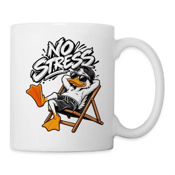 Stressfreie Entspannung - Tasse - Weiß - Rechts