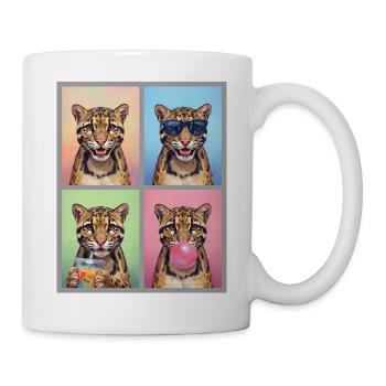 Nebelparder Clouded Leopard - Tasse - Weiß - Rechts