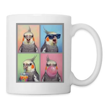 Nymphensittiche Nymphensittich - Tasse - Weiß - Rechts
