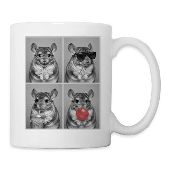 Chinchillas Chinchilla - Tasse - Weiß - Rechts