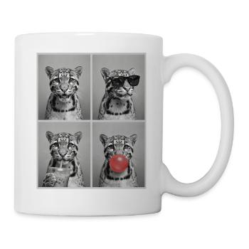 Nebelparder Clouded Leopard - Tasse - Weiß - Rechts